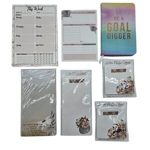 Stationary Bundle, 7 pieces - Notepads, Sticky Notes, Note Book